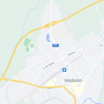 Mapa s polohou sídla KM Beta